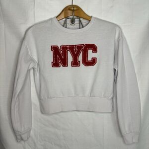 Garage Women’s‎ NYC Sweatshirt Cropped Small